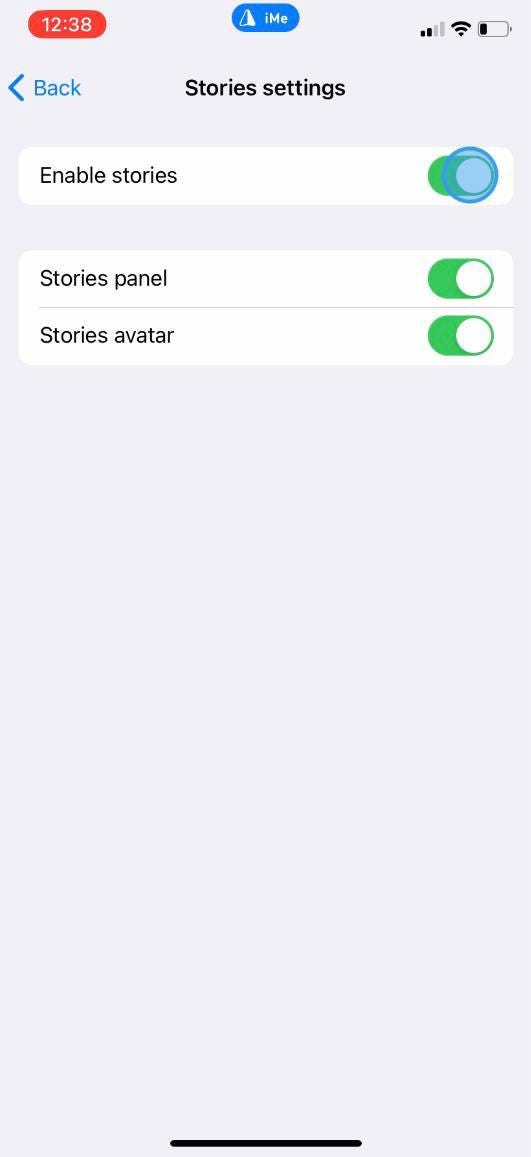 使用 iMe 停用 Telegram Stories，享受無干擾體驗